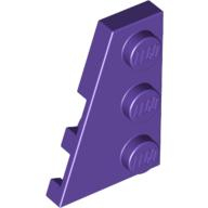 Lego destička šikmá 3x2 klín levý, tmavě fialová (4224917, 4616558)